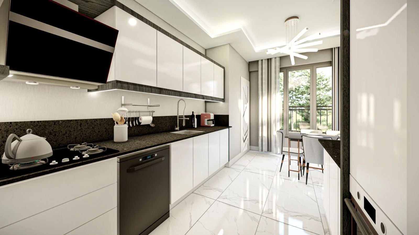 Golden City Lüks Satılık Daire İç Mimari ve Dış Cephe Detayı 8 - NHT Karakoç İnşaat
